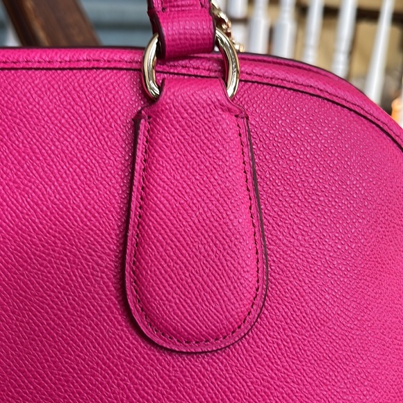 Coach Prince Street Large Satchel crossbody Ruby Pink Leather NWOT - Picture 13 of 16